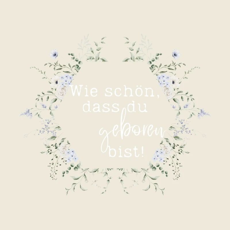 Comme tu es belle que tu sois né - couronne de fleurs