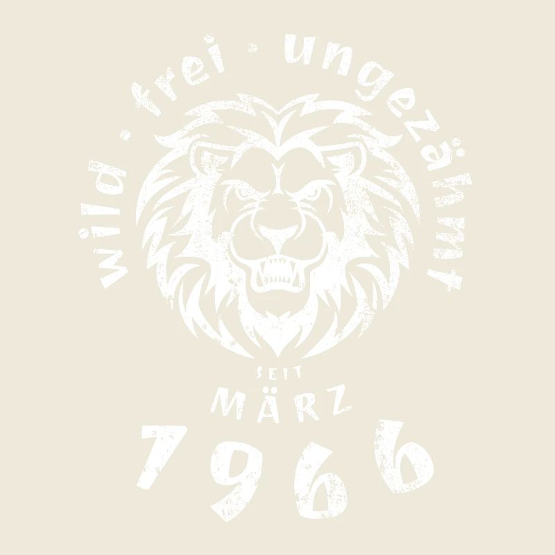 60th birthday Wild, free, untamed since 03/1966