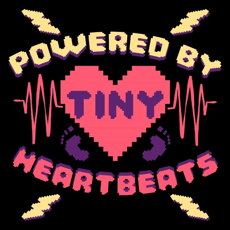 NICU Krankenschwester Powered By Tiny Heartbeats