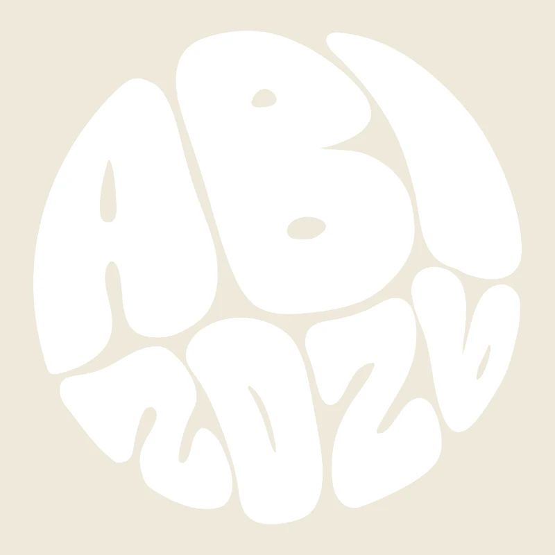 Blob Schrift Kreis Muster
