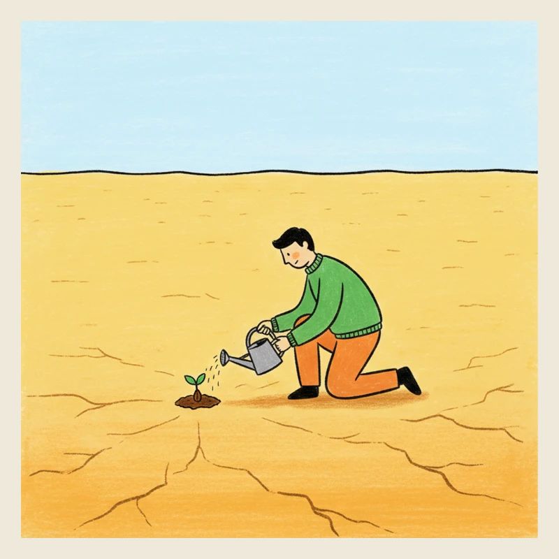 Samen der Hoffnung in der Wüste