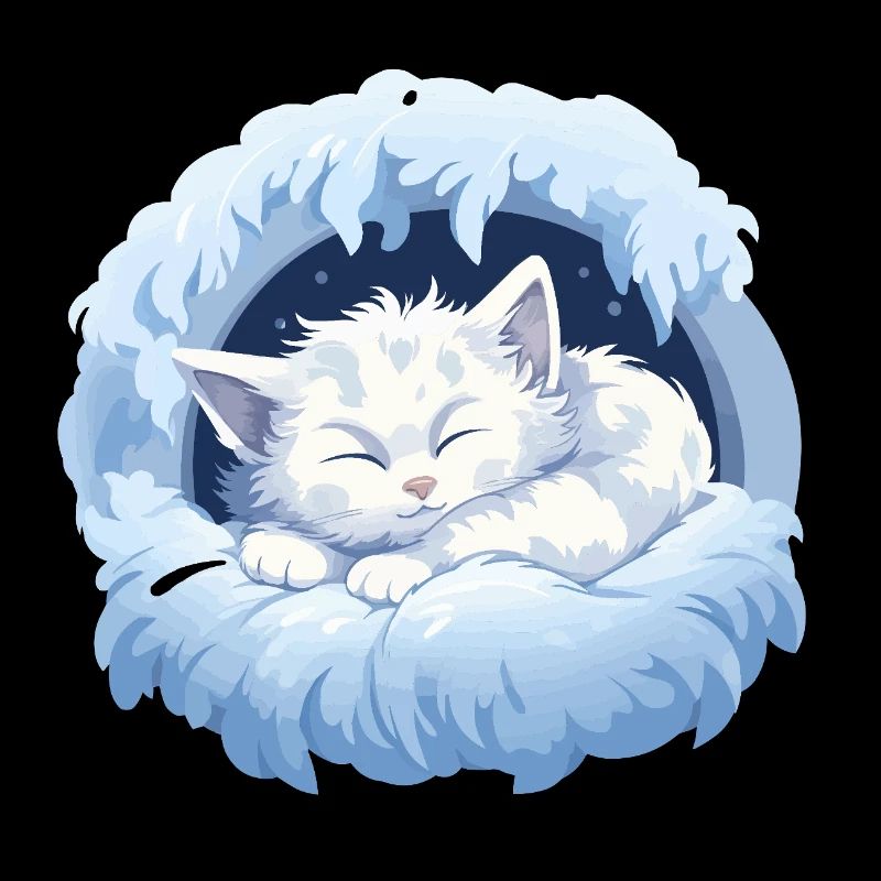 Chaton Moondream dans l’anneau des nuages