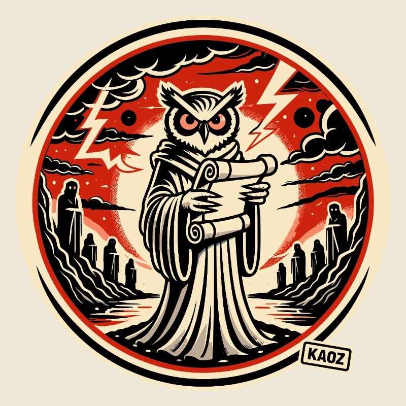 Schlaue Eule mit Brief 