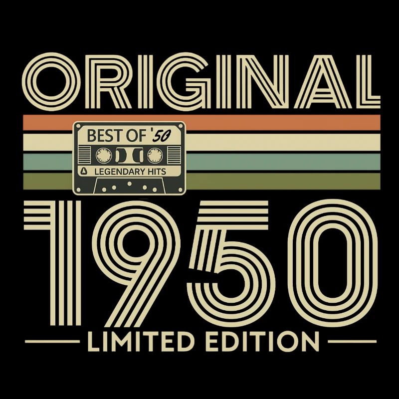 Originale limitierte Retro-Kassette von 1950
