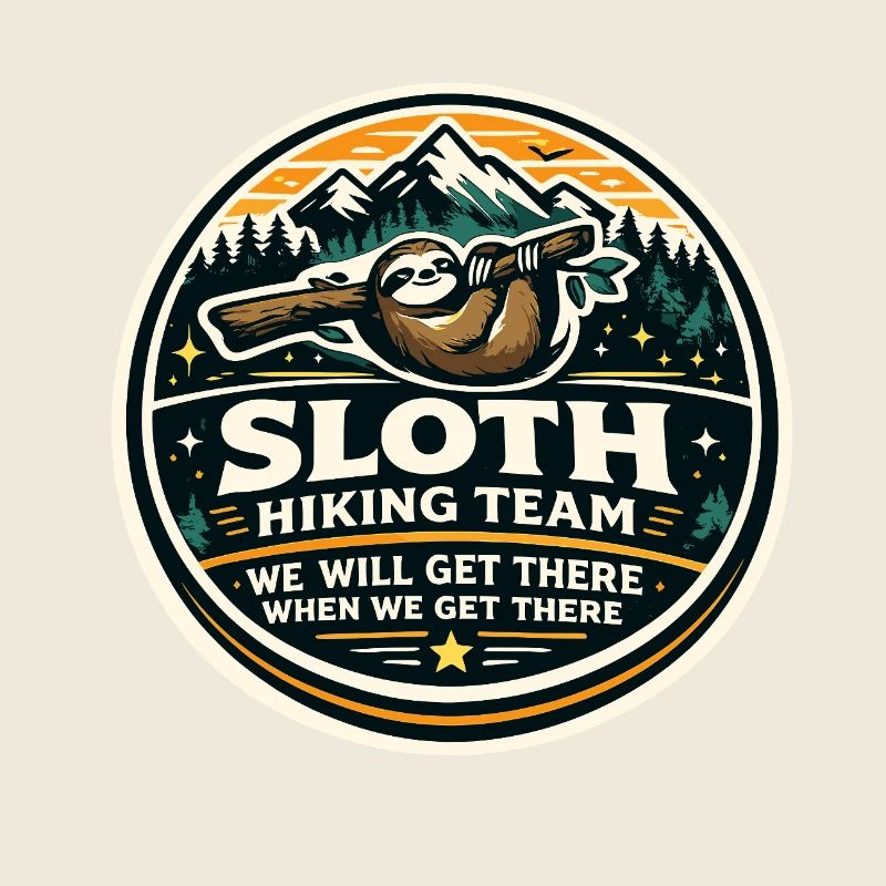 Sloth Hiking Team We're Coming