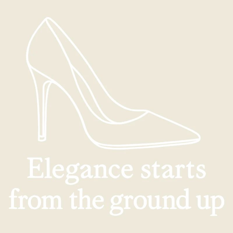 Art de la ligne de talons hauts – Citation de mode Élégance