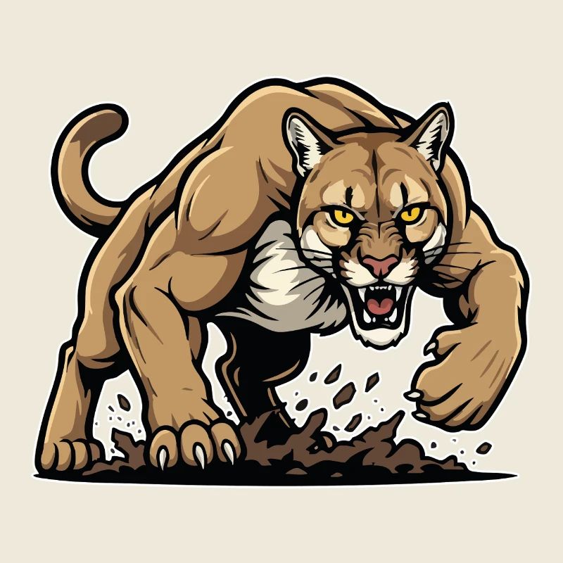 Cougar Berglöwe Wildmaskottchen