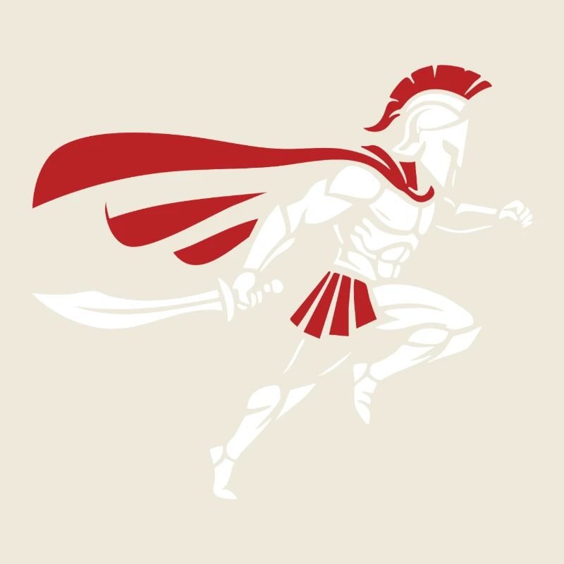 Spartan Sprint Sword Maskottchen Spartan Runner