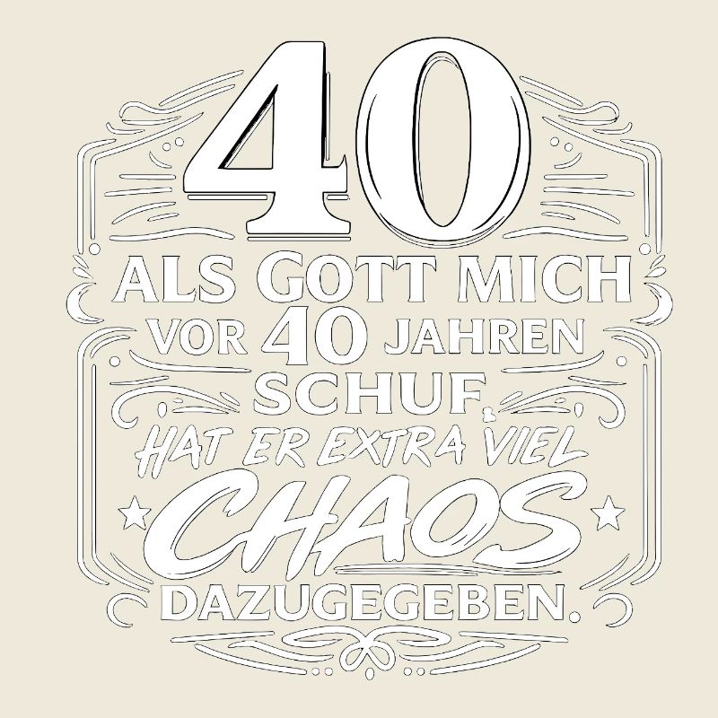 40 Jahre Chaos Geburtstagsdesign
