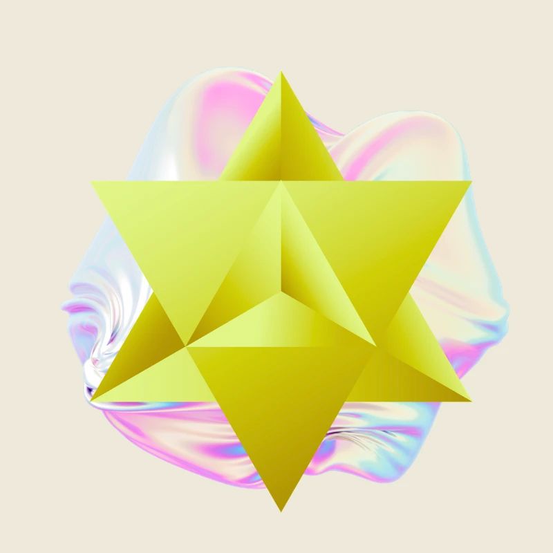 Surrealer Merkaba-Stern