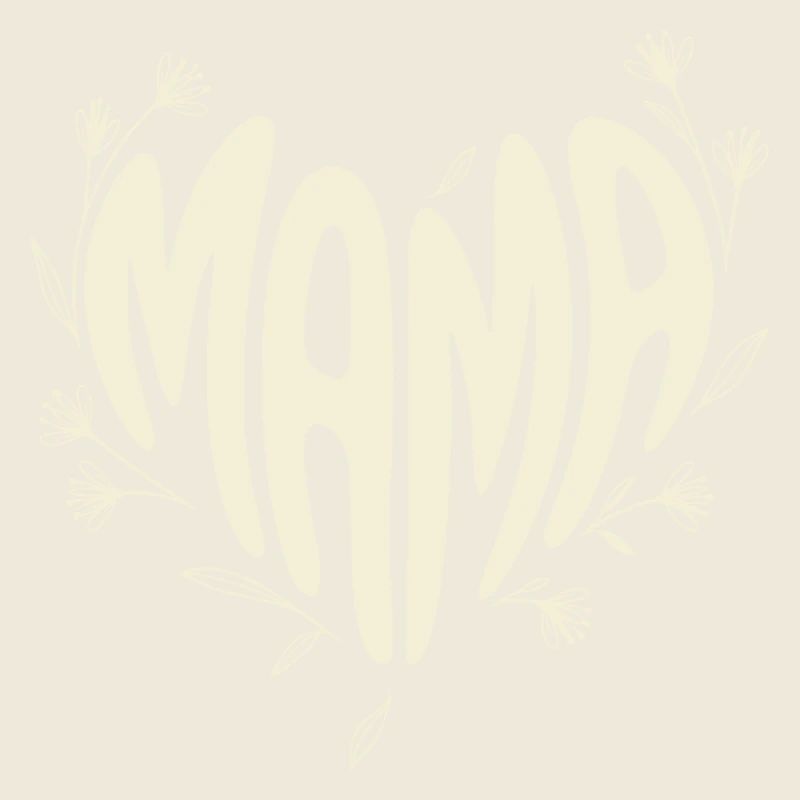 Mama Blossom Heart Typography
