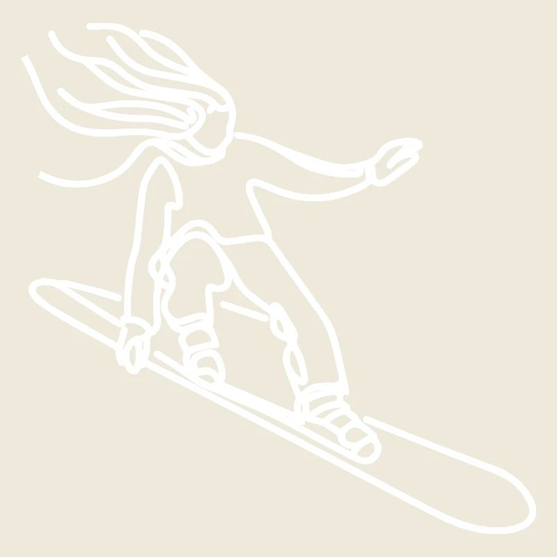 Snowboarder Mädchen