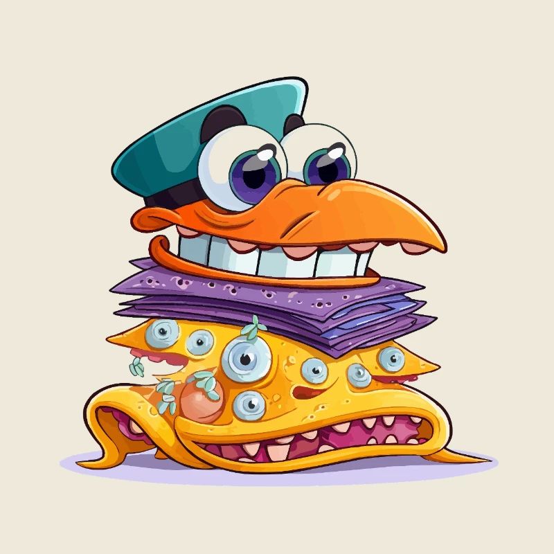 Sandwich MonsterStack coloré