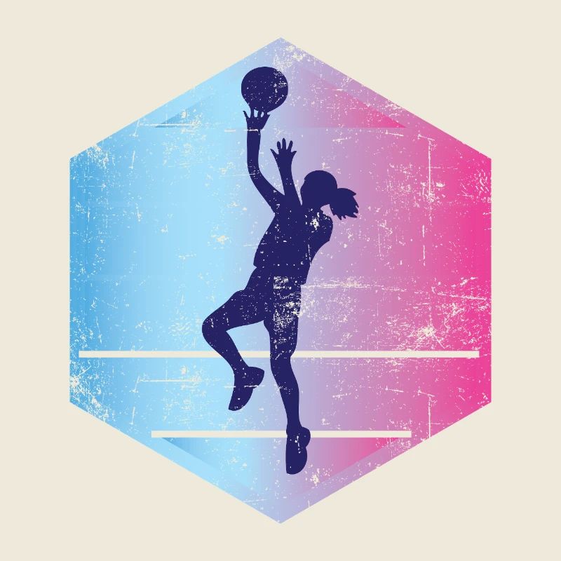 Fille de basket vintage