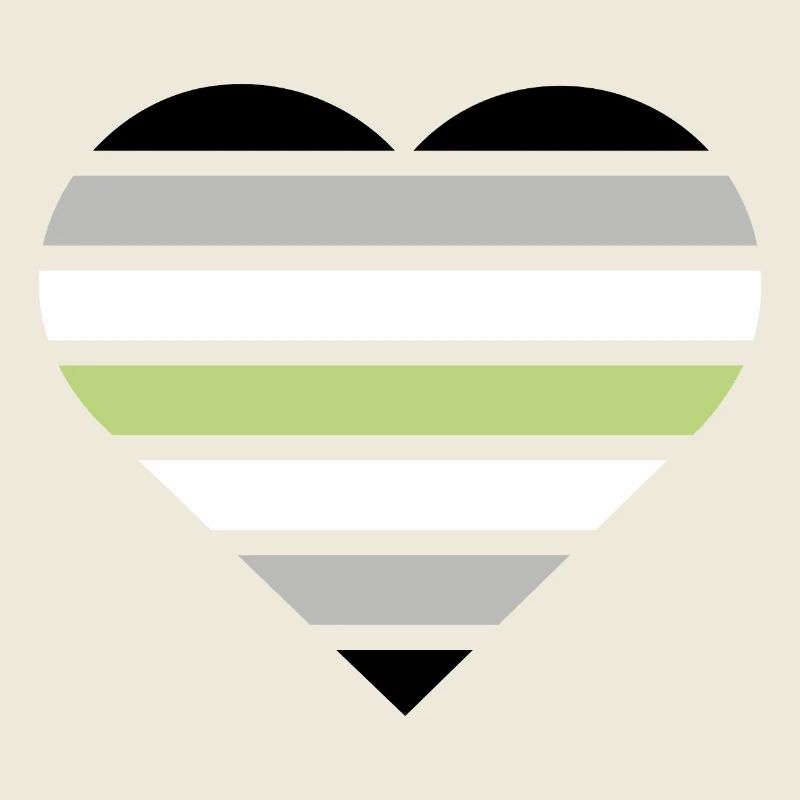 Pride Flag Heart · Agender