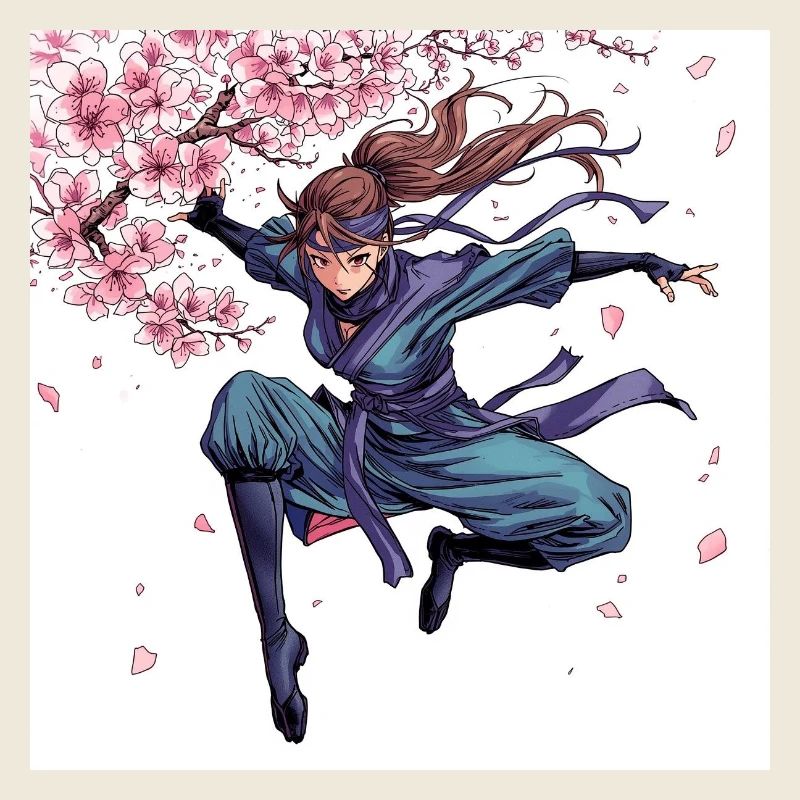 Kirschblüten Krieger Stil