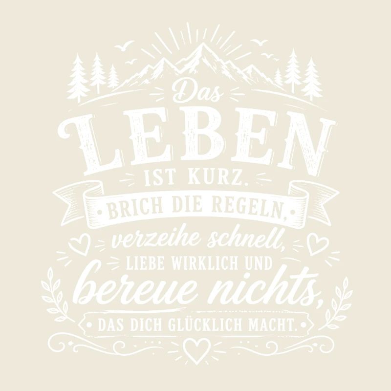 Lebe Mutig – Regeln brechen Zitat