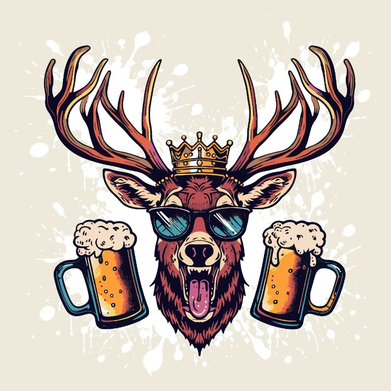 Bière de cerf drôle
