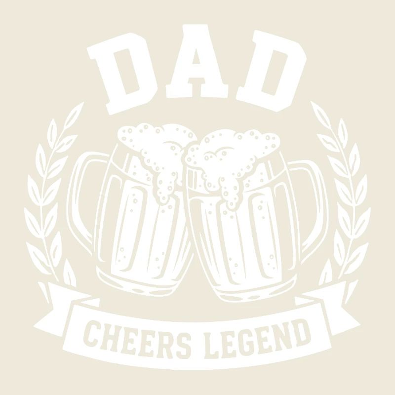 DAD CHEERS LEGEND Bier Logo für Väter