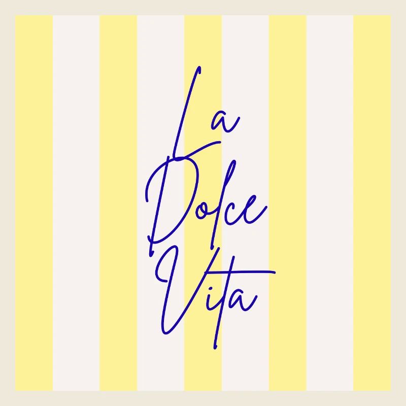 Minimalist LA DOLCE VITA Graphic Tee Design