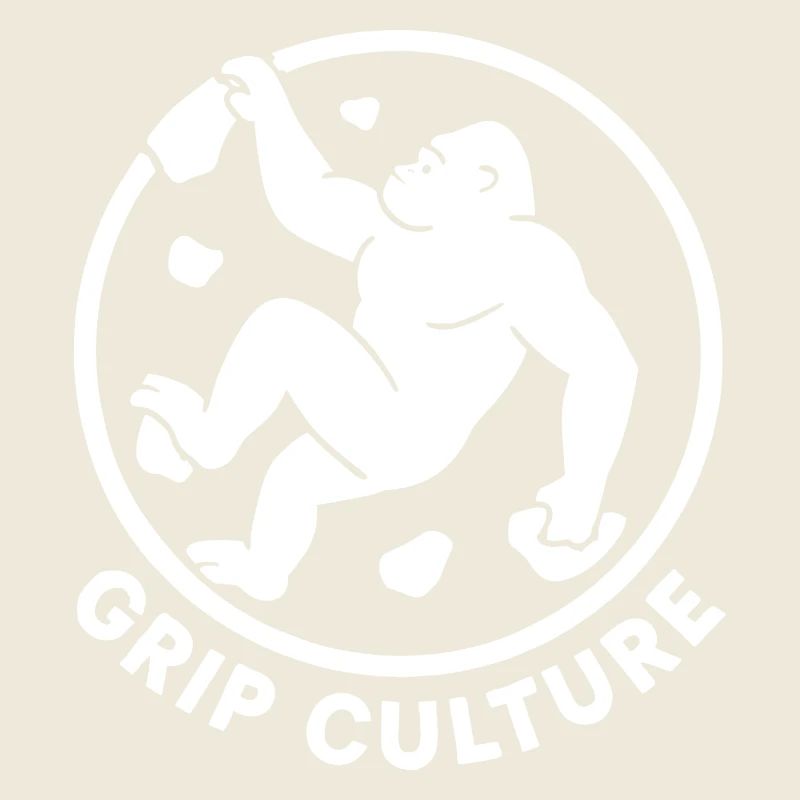 Grip Culture Gorilla : logo minimaliste de Boulder