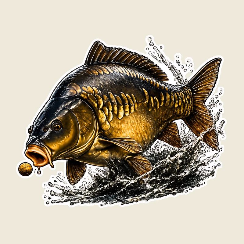 Spiegelkarpfenfisch-Design