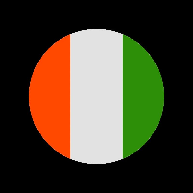 Round Irish flag