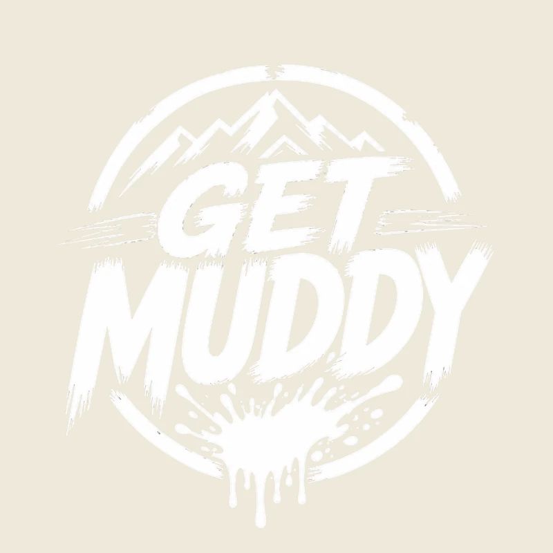 Get Muddy - Logo blanc