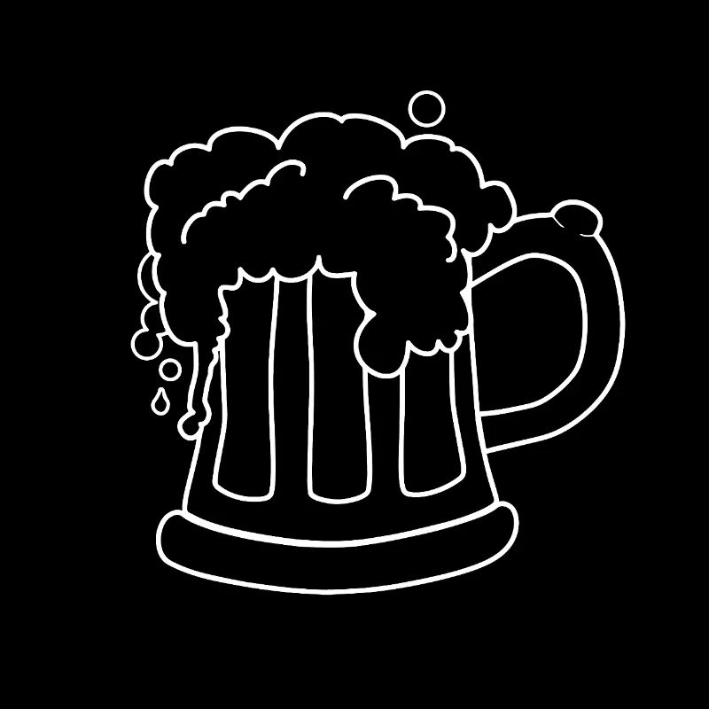 Bierkrug mit Schaumkrone - Lustiges Bier Design