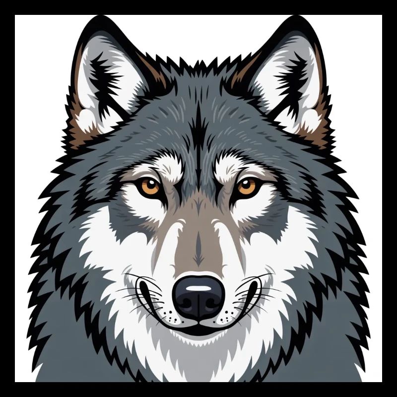 Wolf Illustrative Portrait