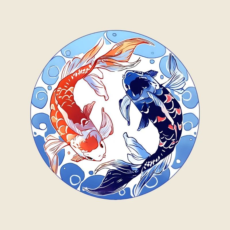Conception du cercle Koi YinYang