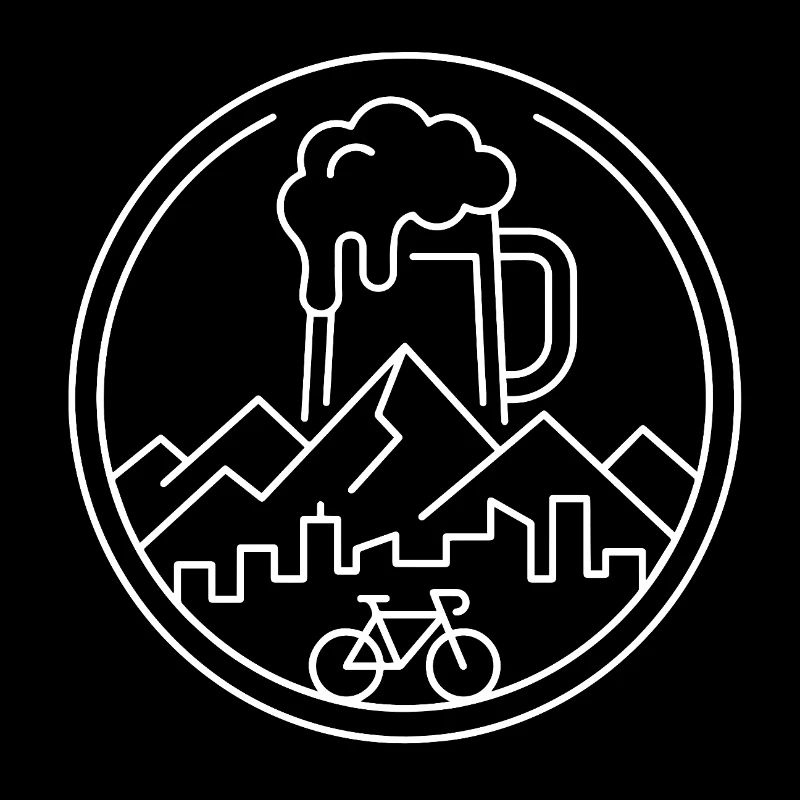 Fahrrad Berge Bierkrug Outdoor Radfahrer Geschenk