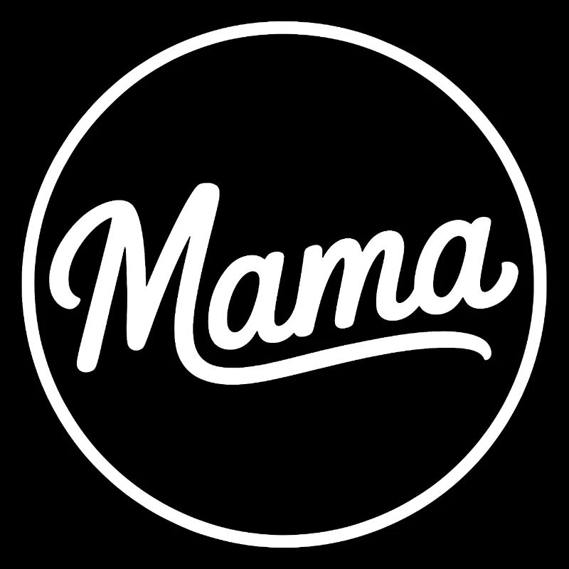 Logo-shirt Cercle Mama Script