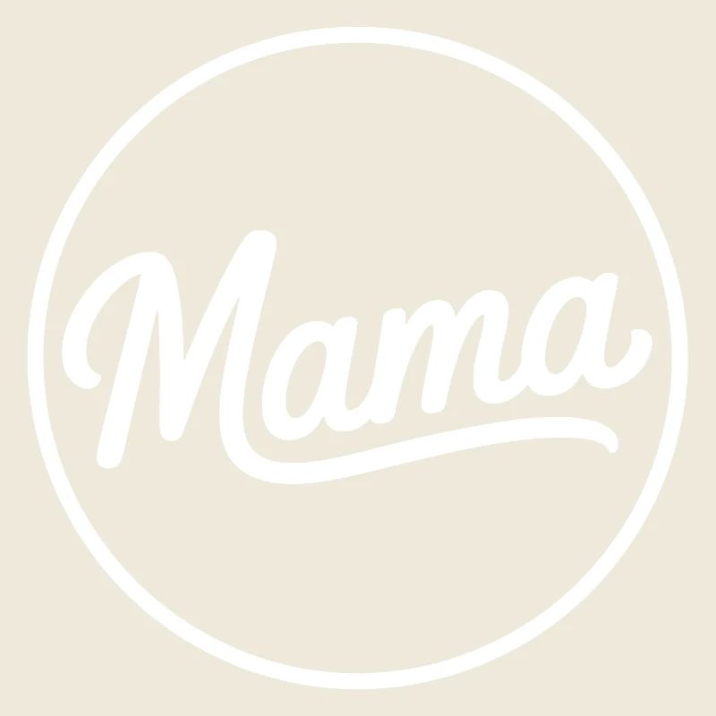 Logo-shirt Cercle Mama Script