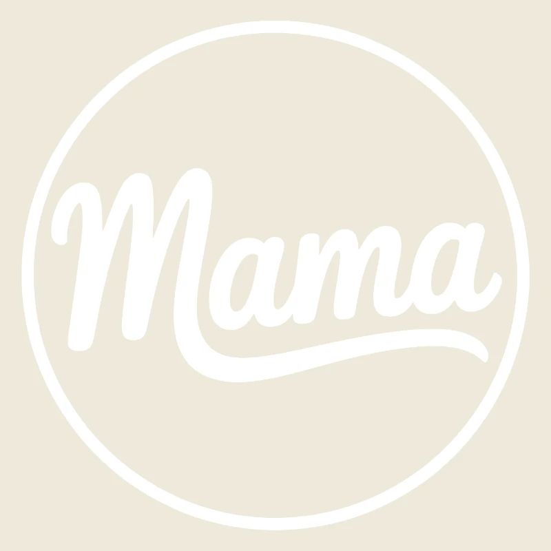 Logo-shirt Cercle Mama Script