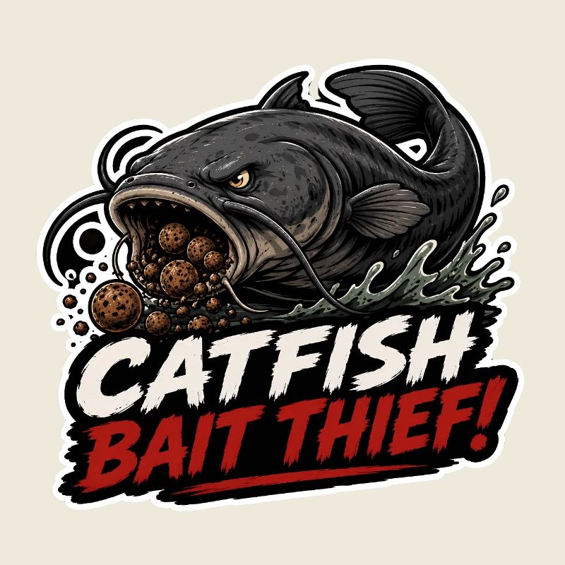 Conception de la pêche à la carpe voleur avec appât à poisson-chat