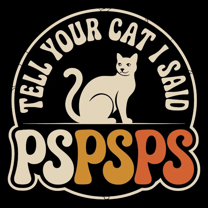 Chat Dis à ton chat Pspsps Chat Maman Miaulement Chats