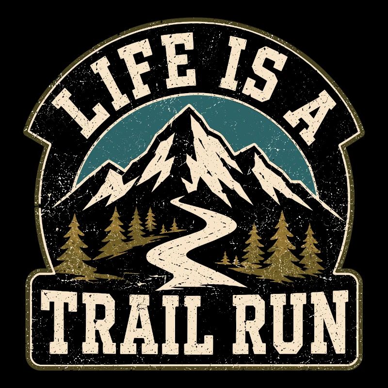Life Is A Trail Run Vintage Patch