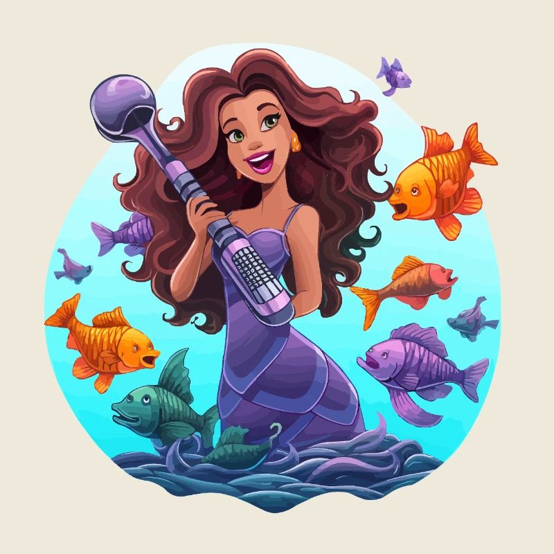 Musicien de mer avec micro
