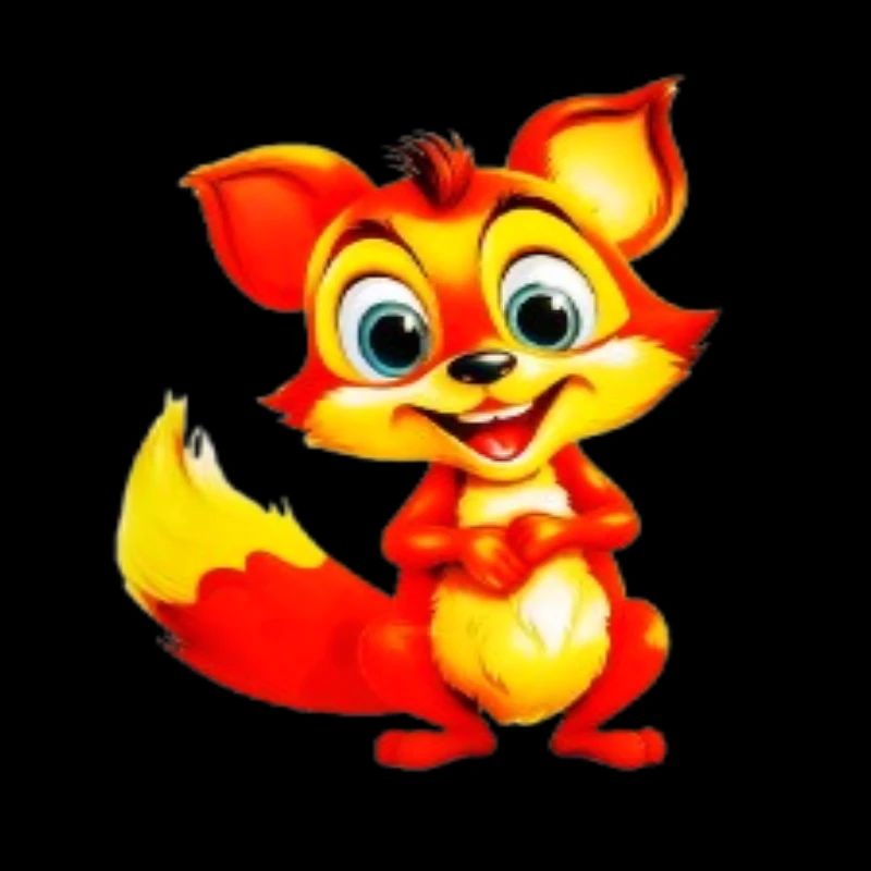 Feuriger Fuchs-Toon-Charme