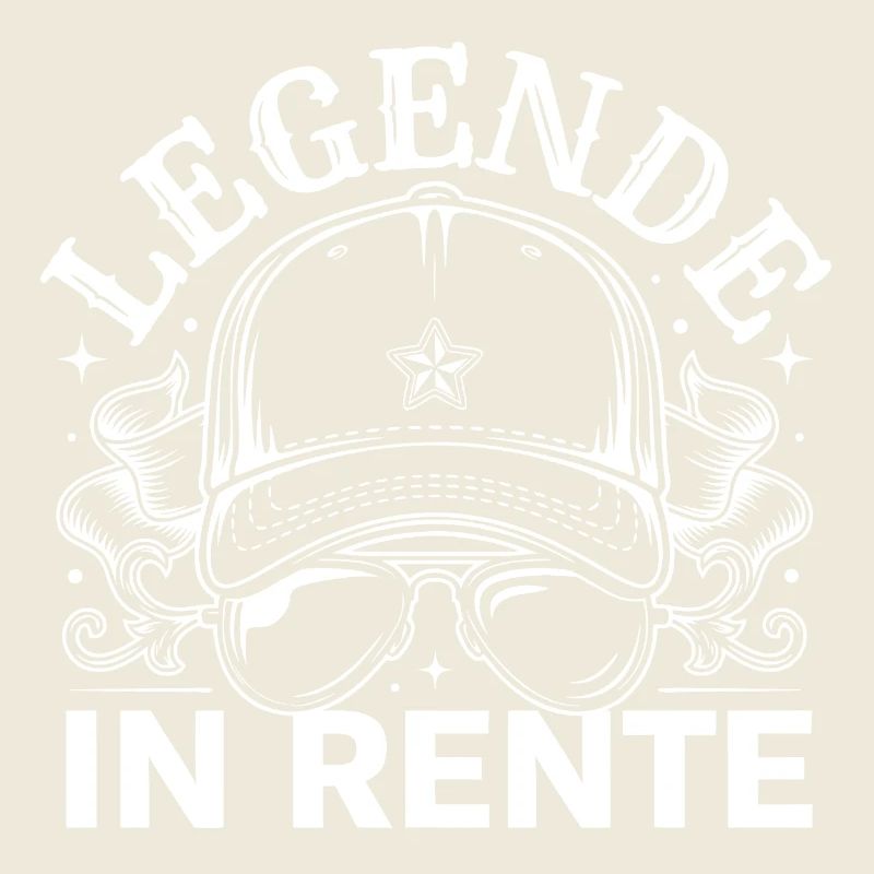 Legende Im Ruhestand Cap-Design