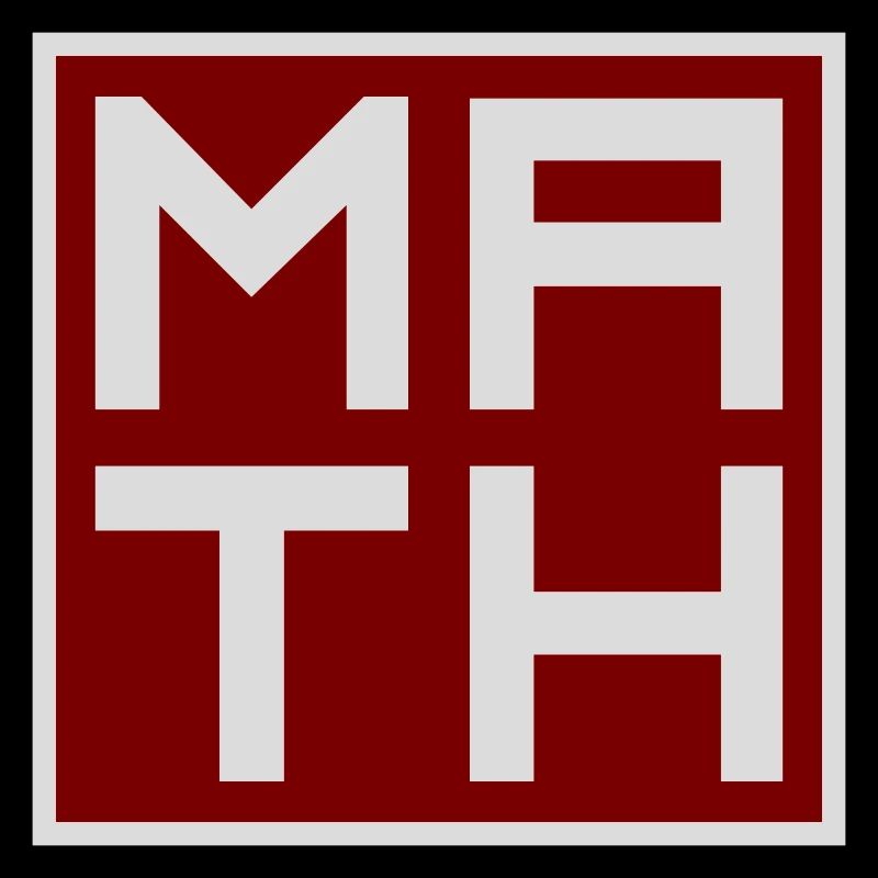 Math The Only Subject That Counts Nerd Mathe Logo