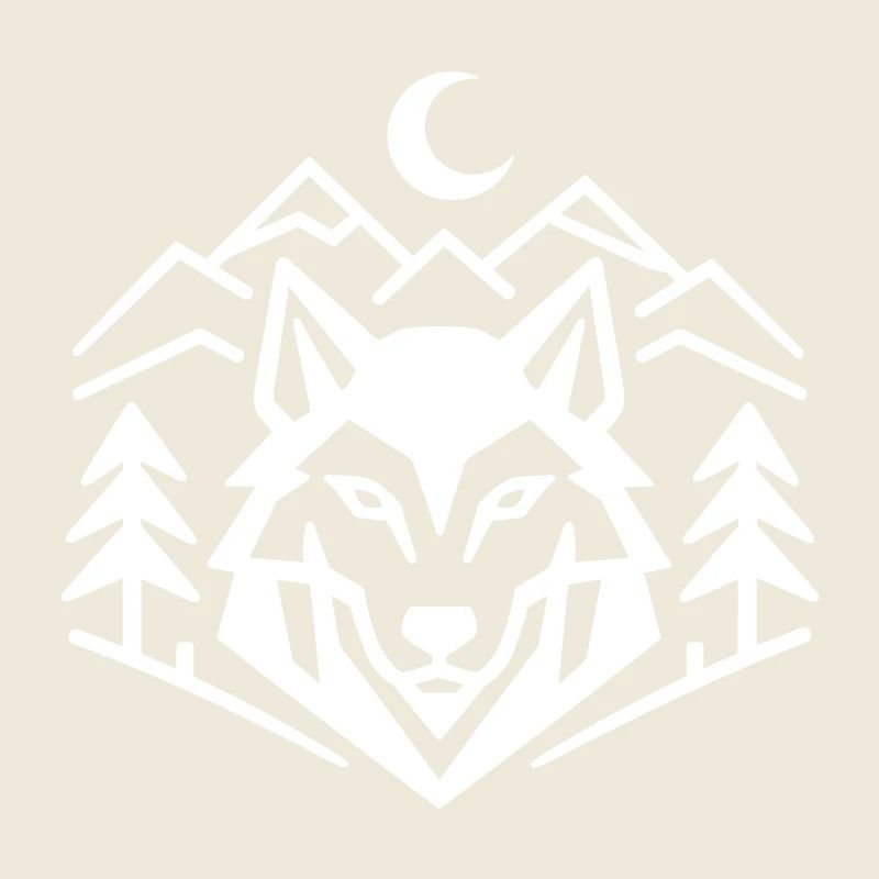 Geometric Wolfpack Emblem: Minimalist Wolf Shirt