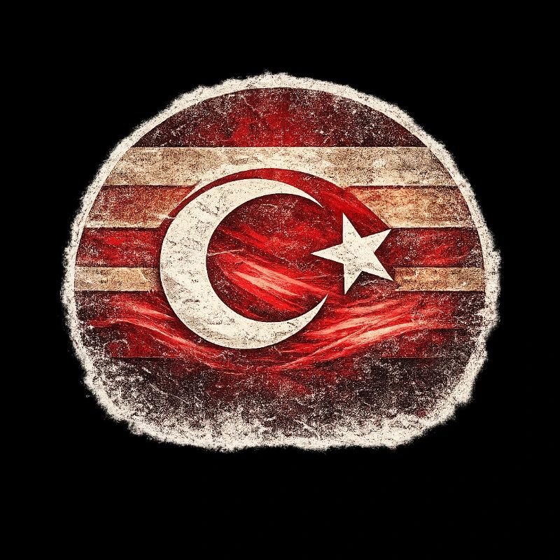 Grunge Turkish Flag