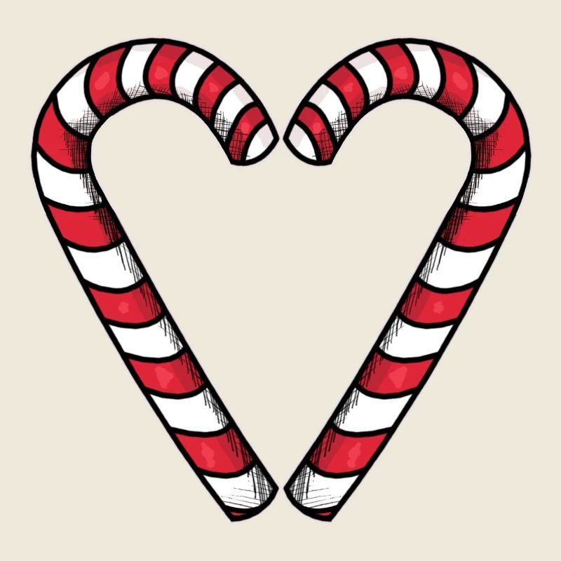 Candy Cane Heart