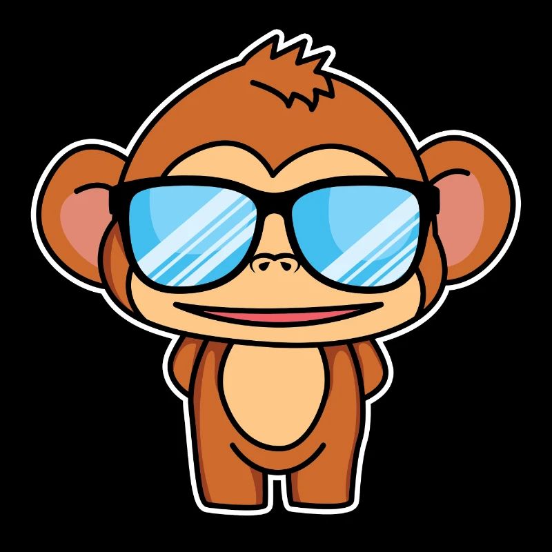Clever little monkey - design