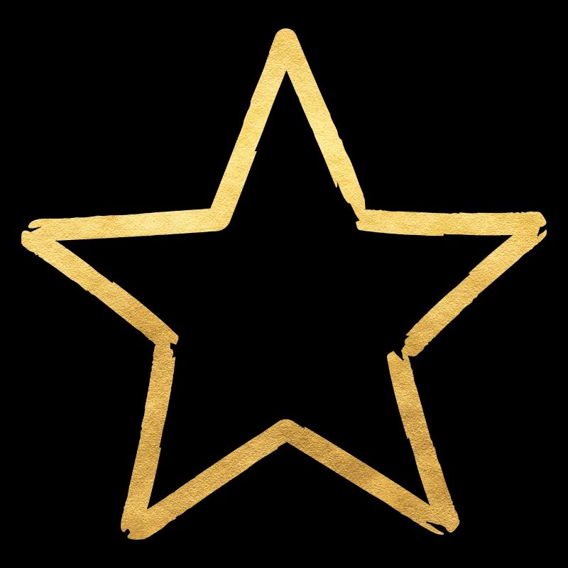 Star gold look lucky noble gift