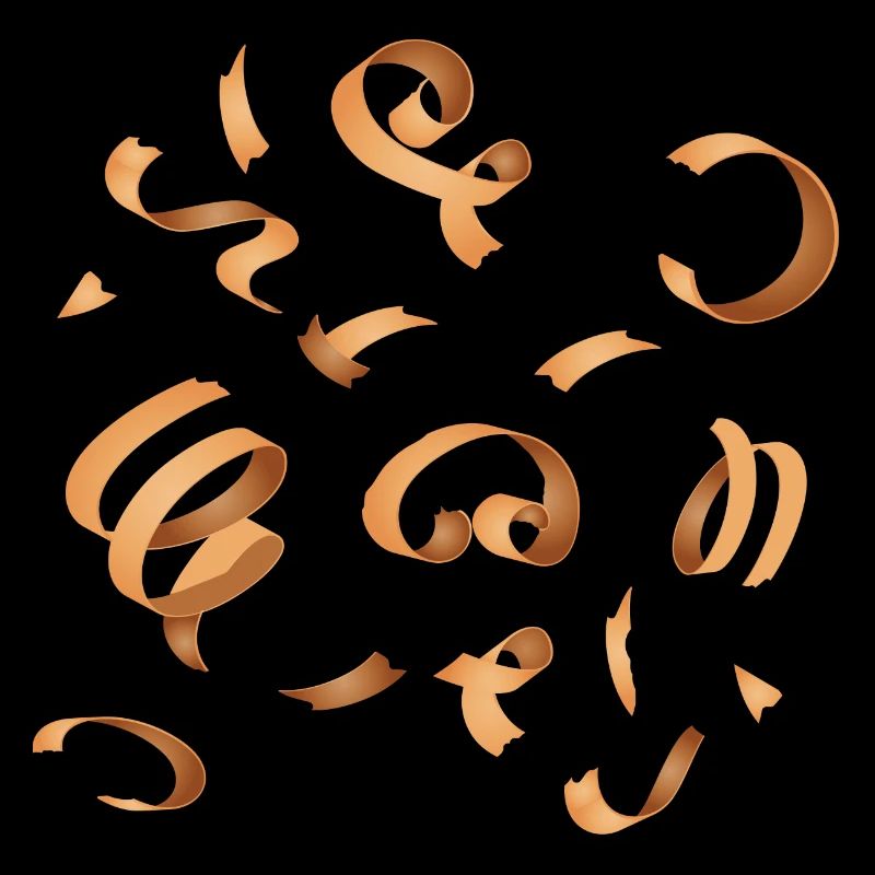 Wood chips - Where planing is done, chips fall