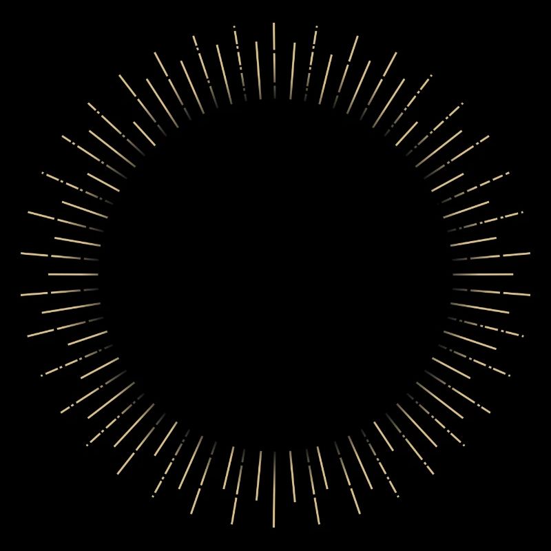 Golden Sun Ring Ray Frame