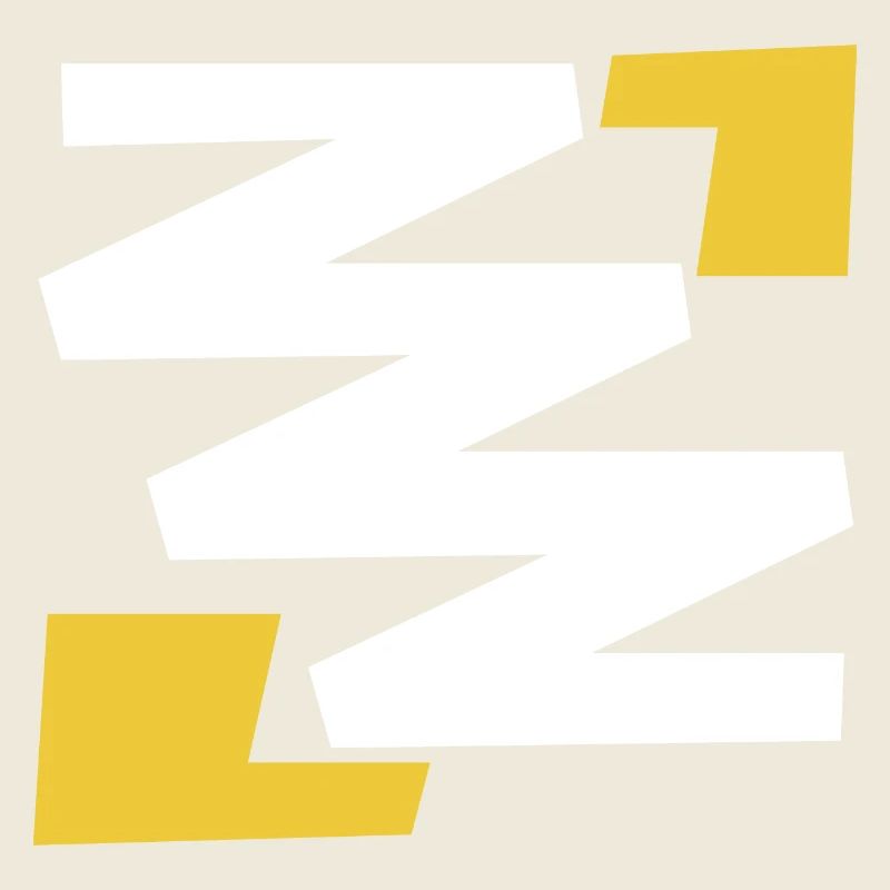 Basic simple digital art emblem with Z